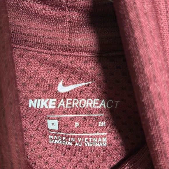 Nike Womens Aeroreact Golf/Casual Turtleneck Long Sleeve Pullover Maroon Sz Sm - Picture 7 of 12